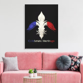 Fleur de Lis Canvas Afdruk (Insitu (Woonkamer))