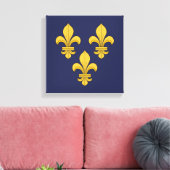 Fleur-de-lis Canvas Afdruk (Insitu (Woonkamer))