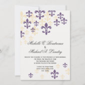 Fleur de Lis Cascade Informal Wedding 1 Kaart (Voorkant)