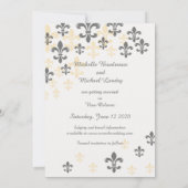 Fleur de Lis Cascade Save the Date (Achterkant)
