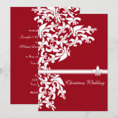 Fleur de Lis Casual kersthuwelijk Kaart (Voorkant / Achterkant)