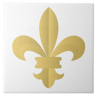 Fleur De Lis Ceramic Tile Tegeltje