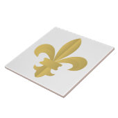 Fleur De Lis Ceramic Tile Tegeltje (Zijkant)