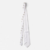 Fleur de Lis Checkered Pattern Stropdas (Achterkant)