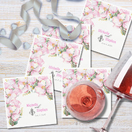Fleur de lis/Cherry Blossom Paper Napkins Servet