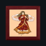 Fleur de lis Christelijke angel Cadeaudoosje<br><div class="desc">Fleur De Lis Angel Sieradendoos, Angel T-shirts en Angel geschenken van ArtMuvz Illustratie. Romantisch Fleur De Lis Angel t-shirt voor mama, papa, kinder, baby. Christelijke Angel verjaardags- en kerstcadeaus, canvas tas, mok, pet. Engelengeschenken zijn een doordachte en betekenisvolle manier om iemand die je geeft een show te geven. Of je...</div>