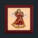 Fleur de lis Christelijke angel Cadeaudoosje<br><div class="desc">Fleur De Lis Angel Sieradendoos, Angel T-shirts en Angel geschenken van ArtMuvz Illustratie. Romantisch Fleur De Lis Angel t-shirt voor mama, papa, kinder, baby. Christelijke Angel verjaardags- en kerstcadeaus, canvas tas, mok, pet. Engelengeschenken zijn een doordachte en betekenisvolle manier om iemand die je geeft een show te geven. Of je...</div>