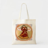 Fleur de lis Christelijke angel Tote Bag (Voorkant)