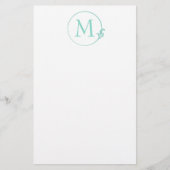 Fleur-de-Lis-cirkel Briefpapier (Voorkant)