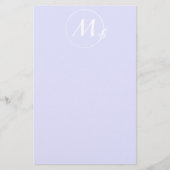 Fleur-de-Lis-cirkel Briefpapier (Voorkant)