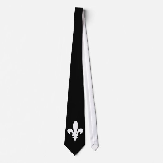 Fleur de lis Classic - zwart Stropdas (Voorkant)
