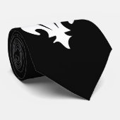Fleur de lis Classic - zwart Stropdas (Opgerold)