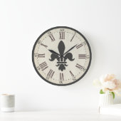 Fleur de Lis Clock Grote Klok (Huis)