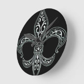 Fleur De Lis Clock Ronde Klok (Hoek)