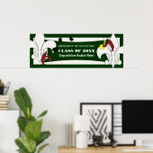 Fleur de Lis Crawfish Afstuderen Banner Poster (Thuiskantoor)