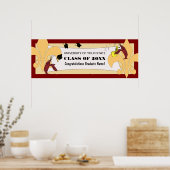Fleur de Lis Crawfish Afstuderen Banner Poster (Keuken)