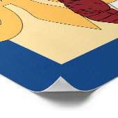 Fleur de Lis Crawfish Afstuderen Banner Poster (Hoek)