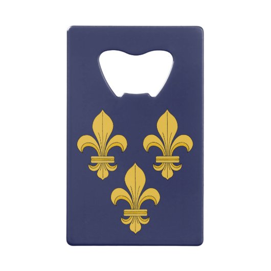 Fleur-de-lis Creditkaart Flessenopener (Voorkant)