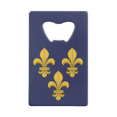 Fleur-de-lis Creditkaart Flessenopener (Achterkant)