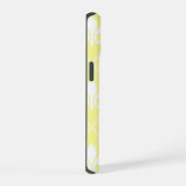 Fleur de Lis crème met monogram iPhone 15 Case (Rechterkant)
