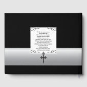 Fleur De Lis Cross Begrafenis Gastboek Gastenboek (Achterkant)
