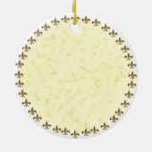 Fleur De Lis Crown King Dad ornament (Achterkant)