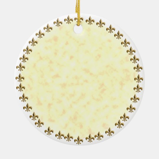 Fleur De Lis Crown King Dad ornament (Achterkant)