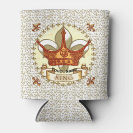 Fleur De Lis Crown King Pap Blikjeskoeler
