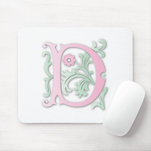 Fleur-de-lis D Monogram Muismat (Met muis)