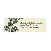 Fleur de Lis Damask Etiket (Voorkant)