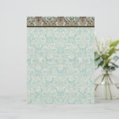 Fleur de Lis Damask - Matching Blank Stationery (Staand voorkant)