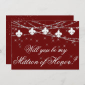 Fleur de Lis Dark Red Lights | Schaamteloze vraag (Voorkant / Achterkant)