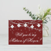 Fleur de Lis Dark Red Lights | Schaamteloze vraag (Staand voorkant)