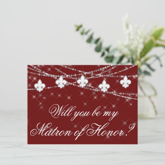 Fleur de Lis Dark Red Lights | Schaamteloze vraag (Staand voorkant)