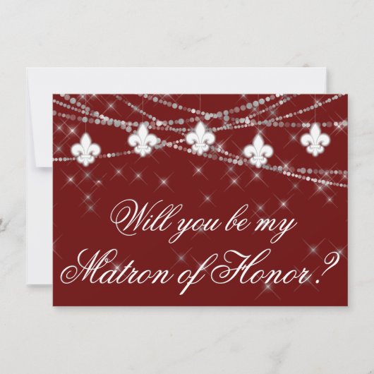 Fleur de Lis Dark Red Lights | Schaamteloze vraag (Voorkant)