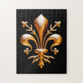 Fleur de Lis (de Lys) Legpuzzel (Verticaal)