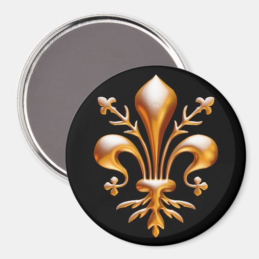 Fleur de Lis (de Lys) Magneet (Voorkant / Achterkant)