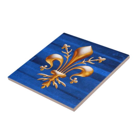 Fleur de Lis (de Lys) Tegeltje (Zijkant)