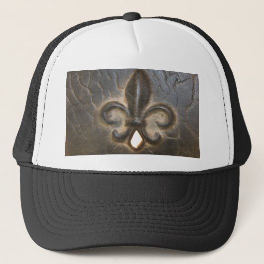 Fleur De Lis Design Trucker Pet (Voorkant)