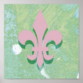 Fleur-de-Lis digitale kunst Poster (Voorkant)