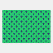 Fleur de Lis DIY Patroon & Achtergrondkleuren Inpakpapier Vel (Voorkant 2)