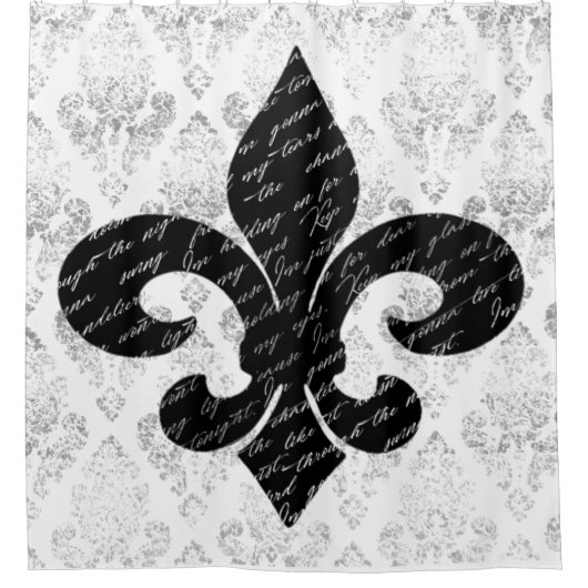 Fleur De Lis Douchegordijn (Voorkant)