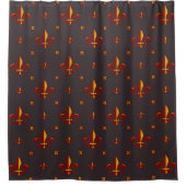 Fleur De Lis Douchegordijn (Voorkant)