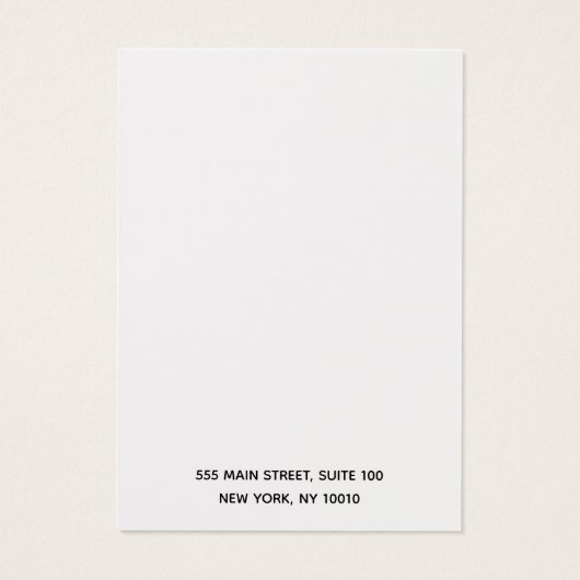 Fleur De Lis-draagkaart Visitekaartje (Achterkant)