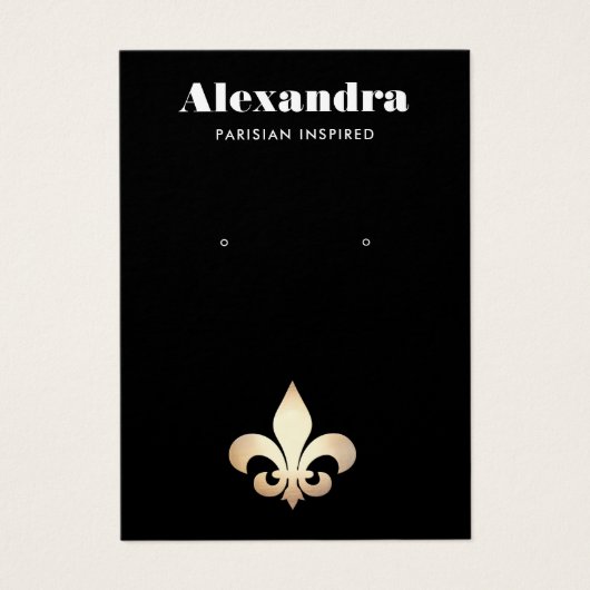 Fleur De Lis-draagkaart Visitekaartje (Voorkant)