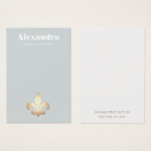 Fleur De Lis-draagkaart Visitekaartje (Voorkant /achterkant)