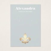 Fleur De Lis-draagkaart Visitekaartje (Voorkant)