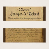 Fleur de Lis Drink Tickets Mini Visitekaartjes (Voorkant /achterkant)