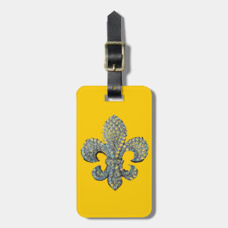 Fleur de Lis-druk Bagagelabel