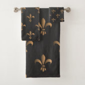 Fleur de lis, , elegant, chic.classy,patroon, bad handdoek (Insitu)